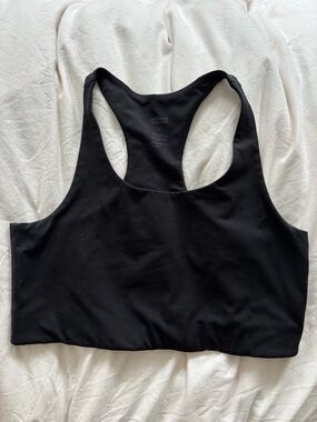 girlfriend collective Black Racerback Sports Bra